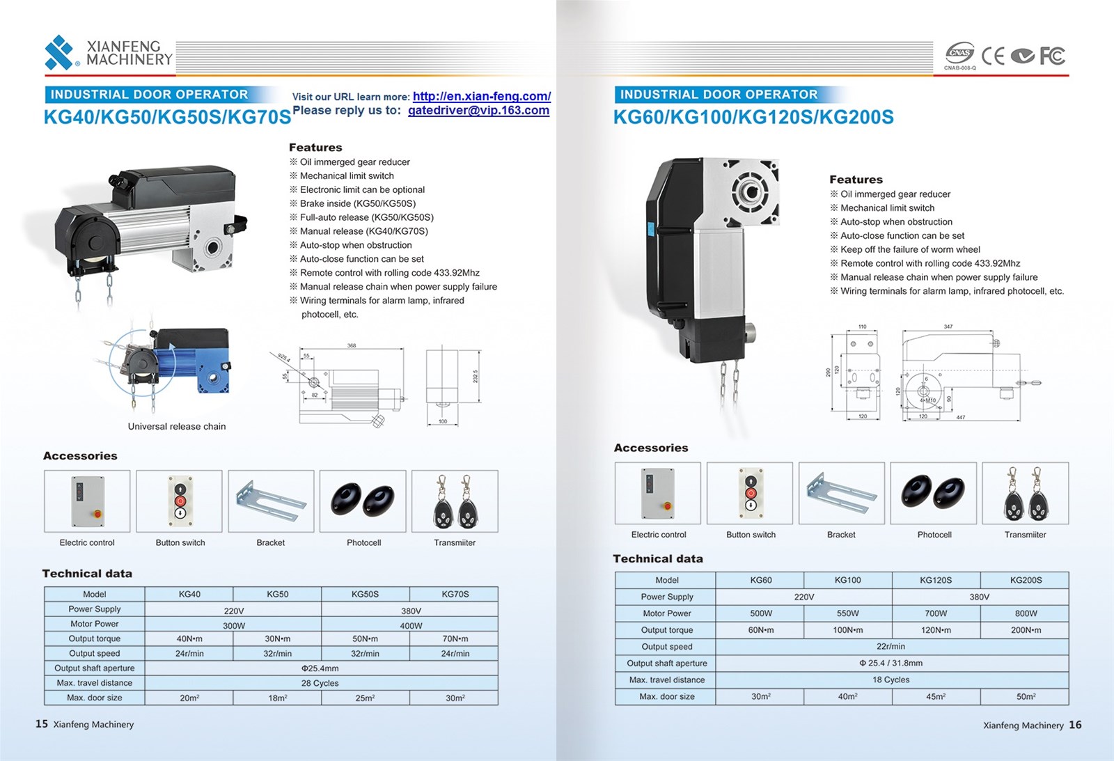 Industry Door Gate Operator Industry Sectional Shaft Motor