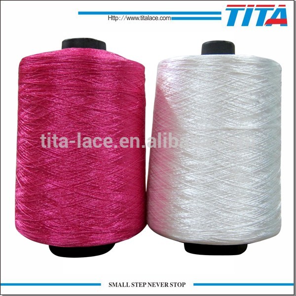 Raw white polyester embroidery thread for embroidery machines