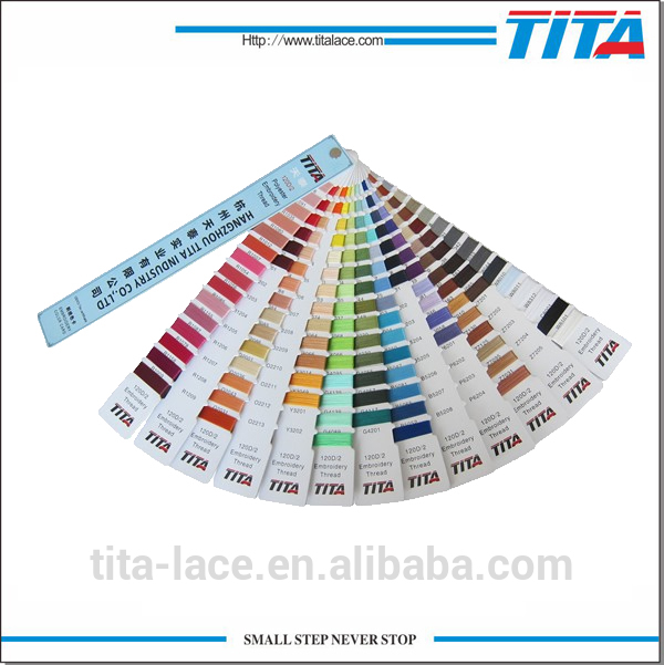 High strength 120d2 polyester embroidery thread with trilobal bright