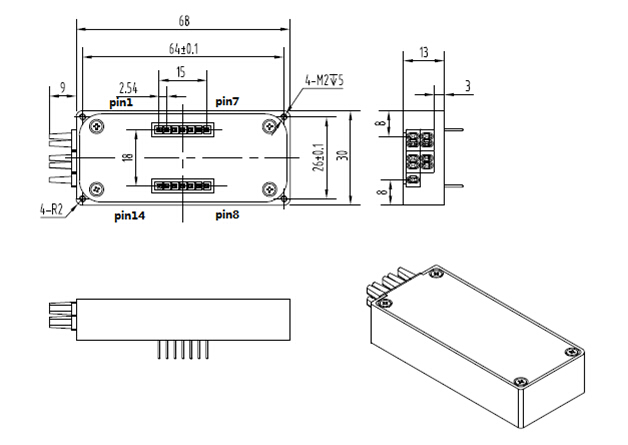 Factory ISO RoHS Single Mode SM Low Insertion Loss MEMS 1x16 Optical Switches for Instrumentation