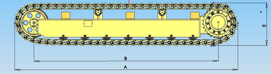 custon built Steel Track Undercarriage