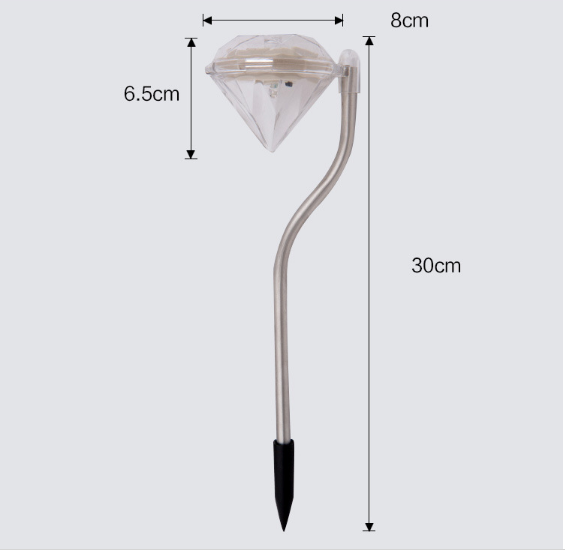 Solar Lamp for Garden LED Lawn Light Outdoor Lighting Diamond Path Light