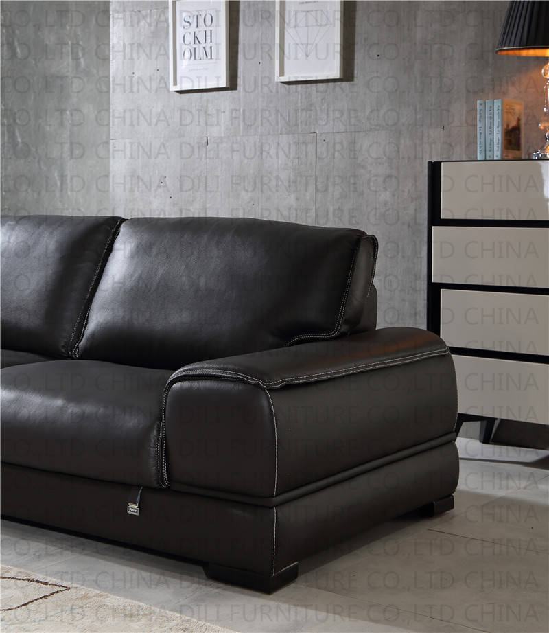 2018 Modern Genuine Leather Sofa with Armchair