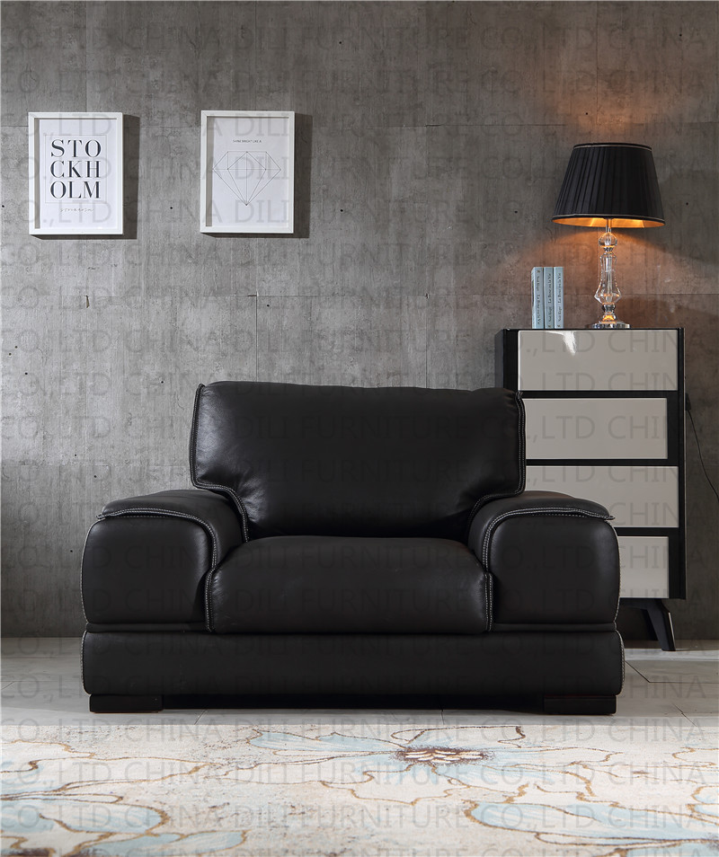 2018 Modern Genuine Leather Sofa with Armchair