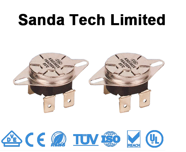 High current bimetal thermostat KSD series