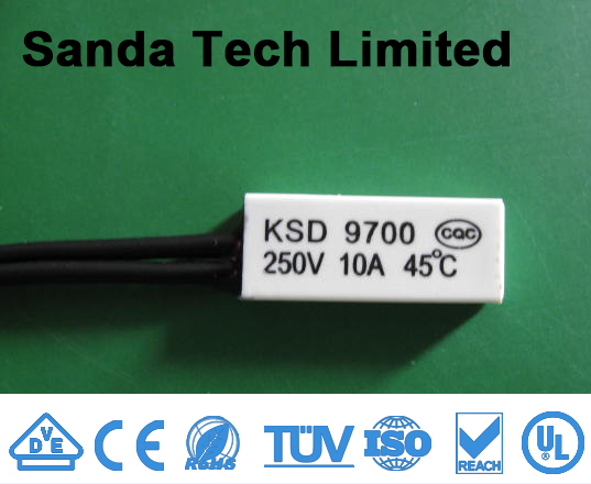 Temperature Overload KSD9700 NC normally closed Auto Reset Thermal Protector