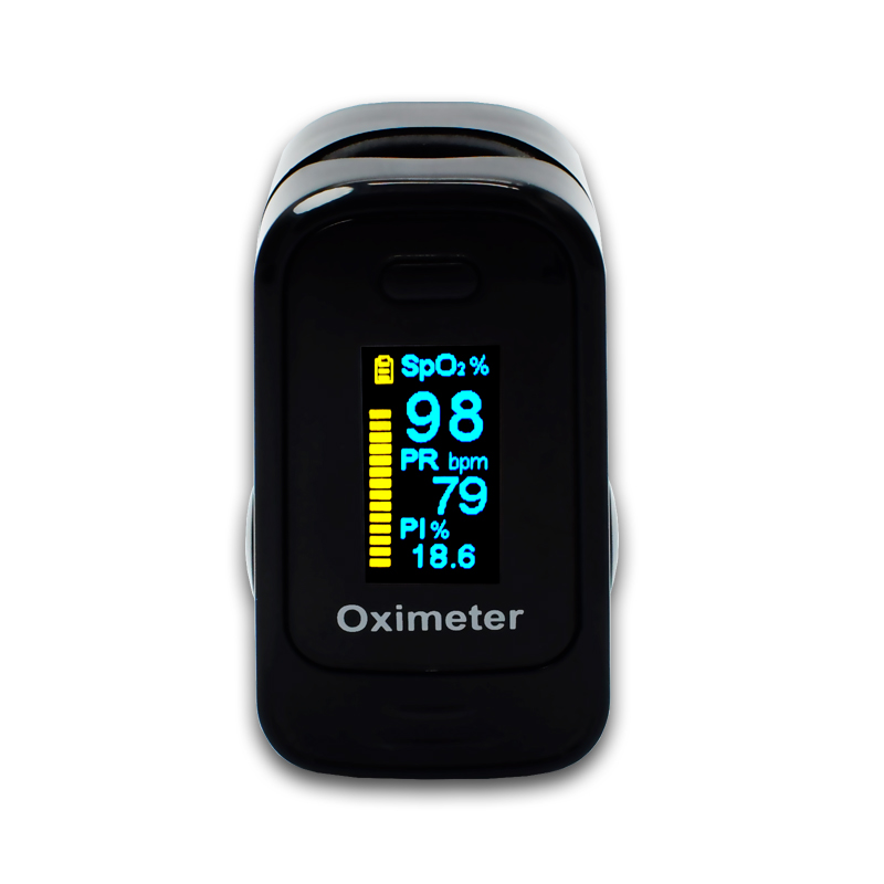 Four Colors Heart Rate Finger Pulse Oximeter SpO2 CE Blood Oxygen Sleeping Monitor DB12