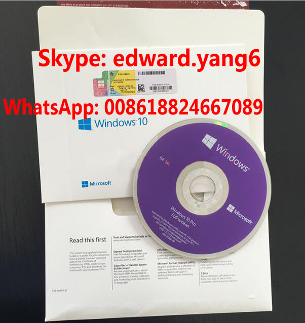 Win 10 Professional Code Keys DVD Packing Box Win 10 PRO