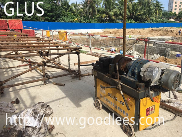 25mm rebar connecting for Hainan Sanya reconstruction project rib stripped and rolled parallel threaded rebar coupler