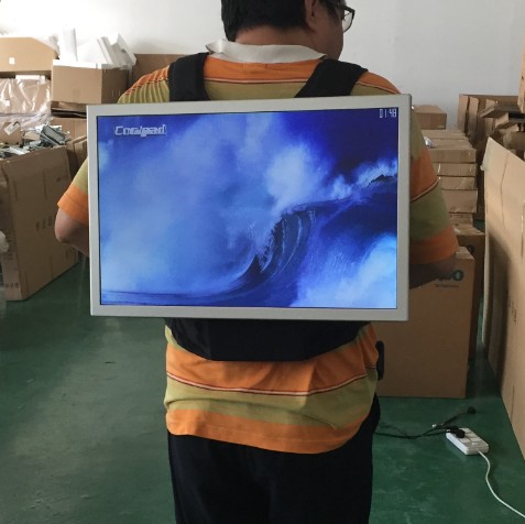 15 to 22 inch backpack LCD advertising screen for outdoor or indoor