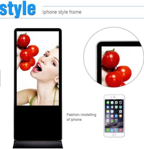 42 inch fhd floor stand indoor advertising LCD digital display with android systempc all in one screen