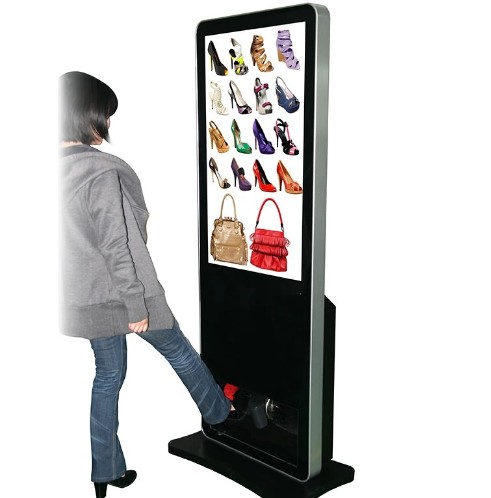 42 inch fhd floor stand indoor advertising LCD digital display with android systempc all in one screen