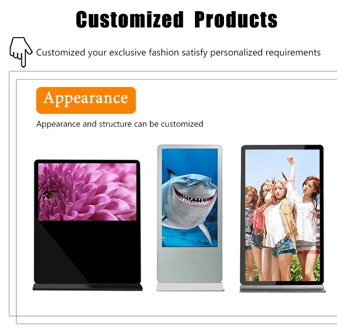 43 inch indoor totem android touch screen lcd advertising digital display for shopping mall