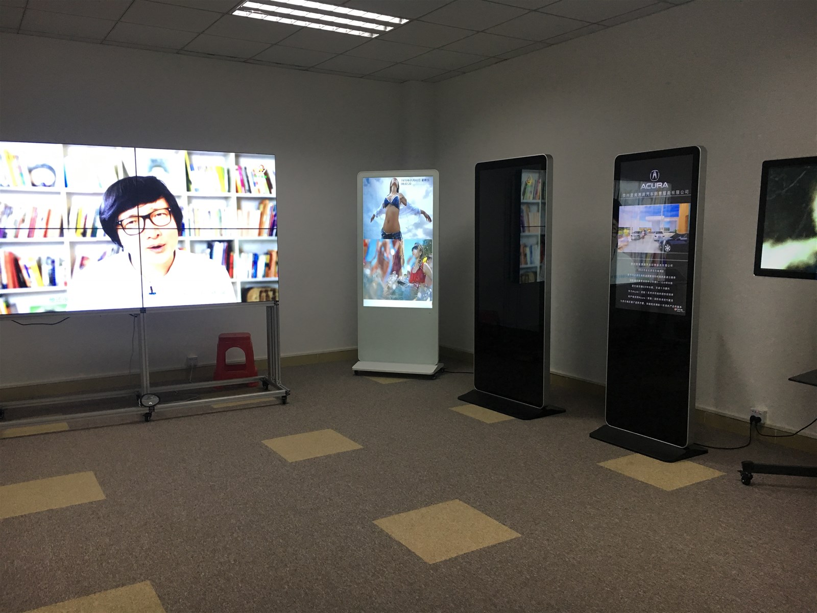 50 inch indoor floor stand android touch lcd advertising screen for shopping mall