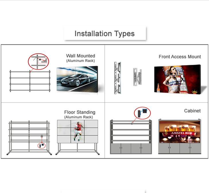 55 inch commercial use lcd video wall with DID screen for advertising display