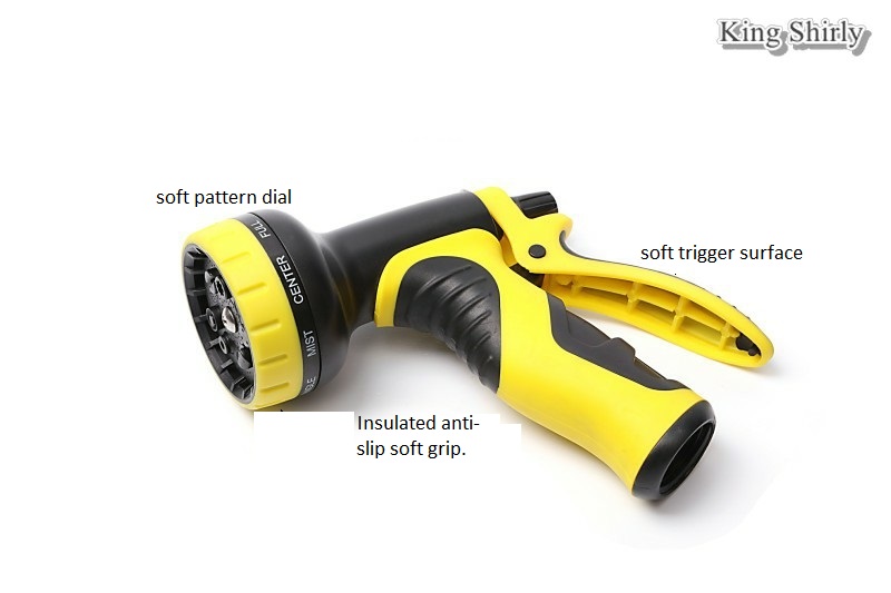 9pattern plastic water nozzle