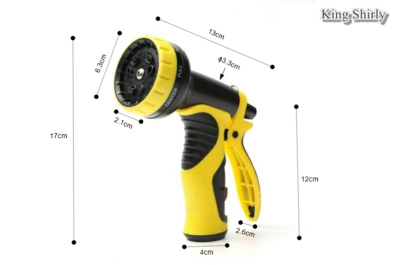 9pattern plastic water nozzle