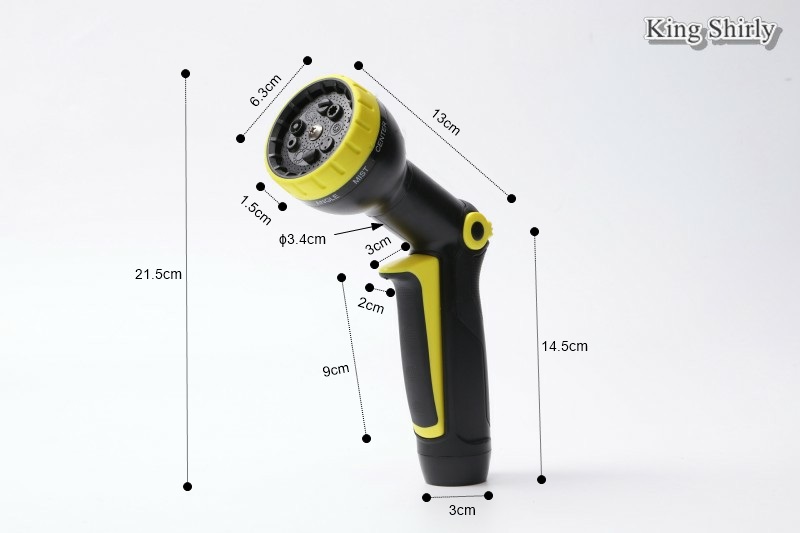 9pattern plastic water nozzle inset trigger