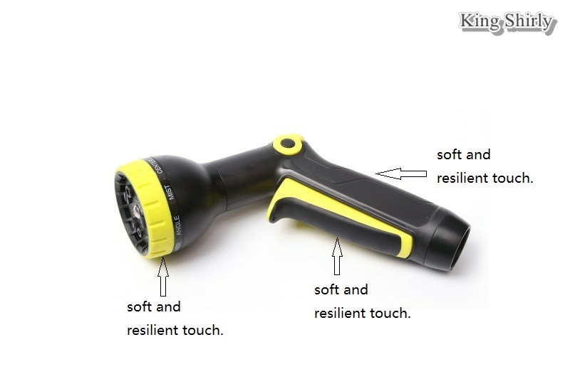 9pattern plastic water nozzle inset trigger