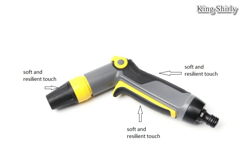 adjustable plastic water nozzle inset trigger