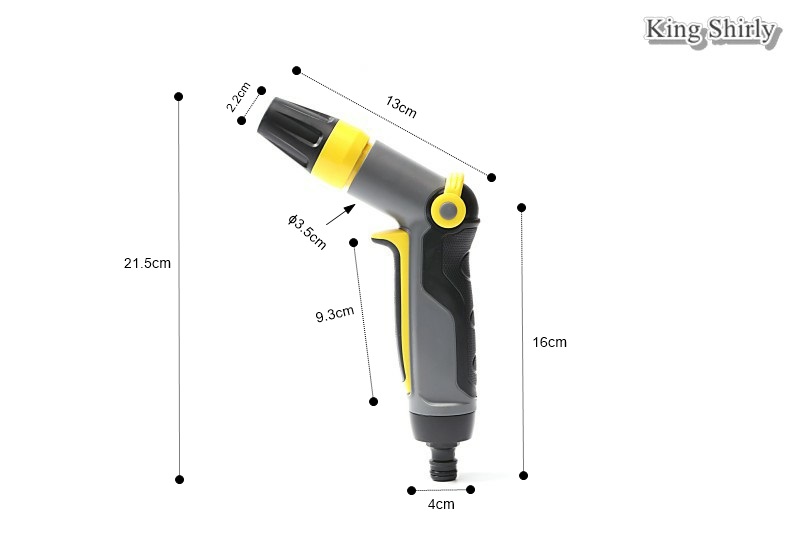 adjustable plastic water nozzle inset trigger