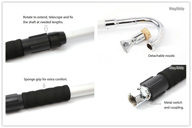 telescopic gutter water wand garden watering cleaning