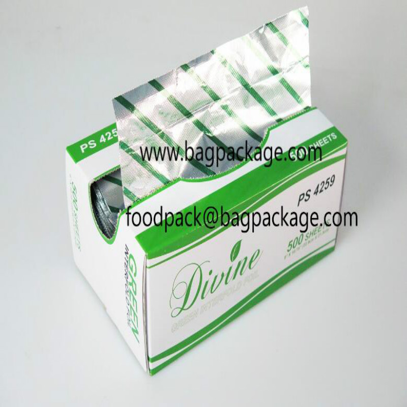Color Interfold Pop Up Aluminum Foil Sheets 9x1075