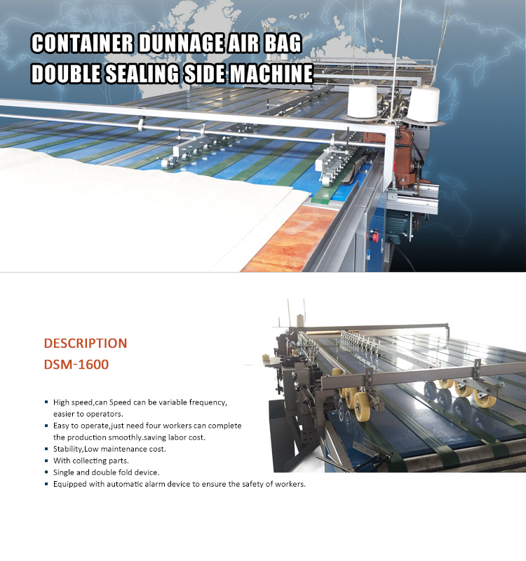 Container Dunnage Air Bag Double sealing side Making Machine