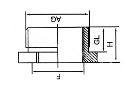 Hexagon Head metal stopping plug IP65