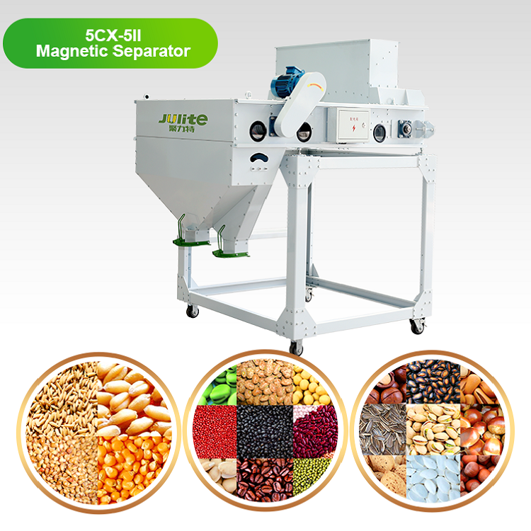 Farm seed cleaning equipment magnetic separator