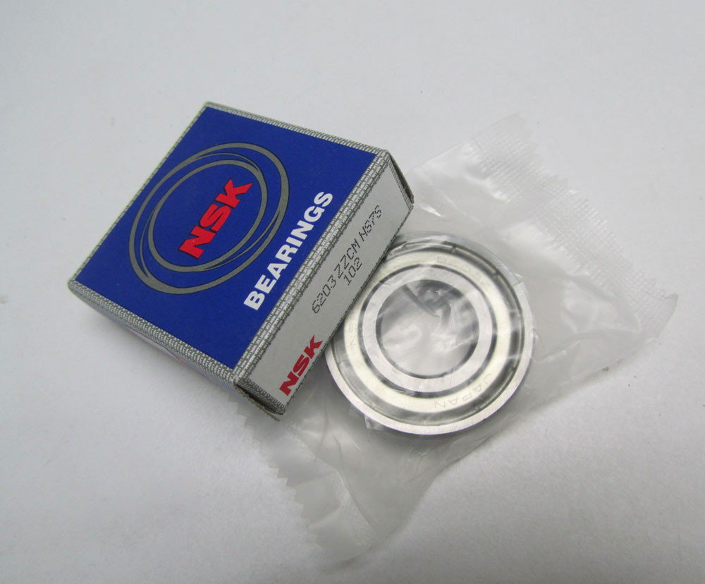 6203 V2 V3 Deep Groove NSK Ball Bearings Steel Brass Cage Bearing