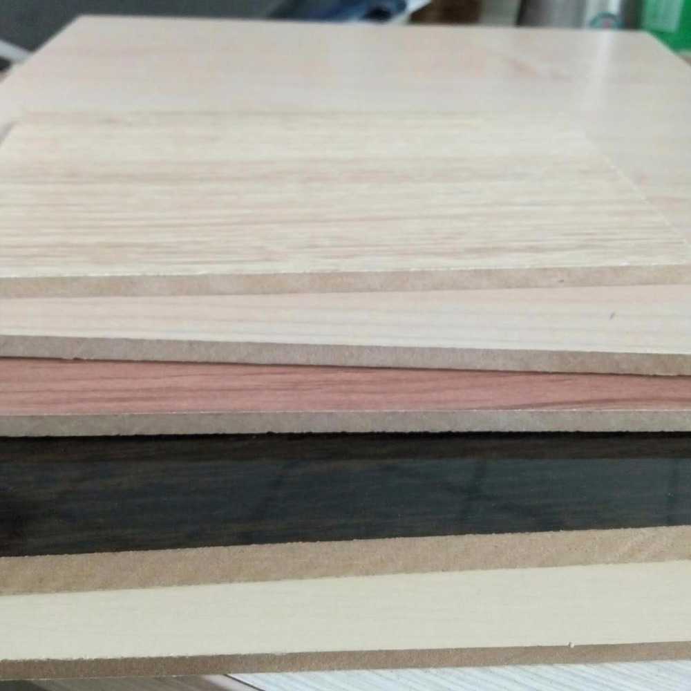 Furniture Grade Pain Mdf Melamine MDF Woodgrain Melamine embossed MDF Panel