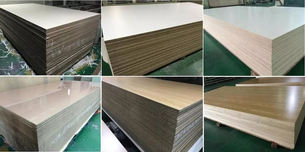 Furniture Grade Pain Mdf Melamine MDF Woodgrain Melamine embossed MDF Panel