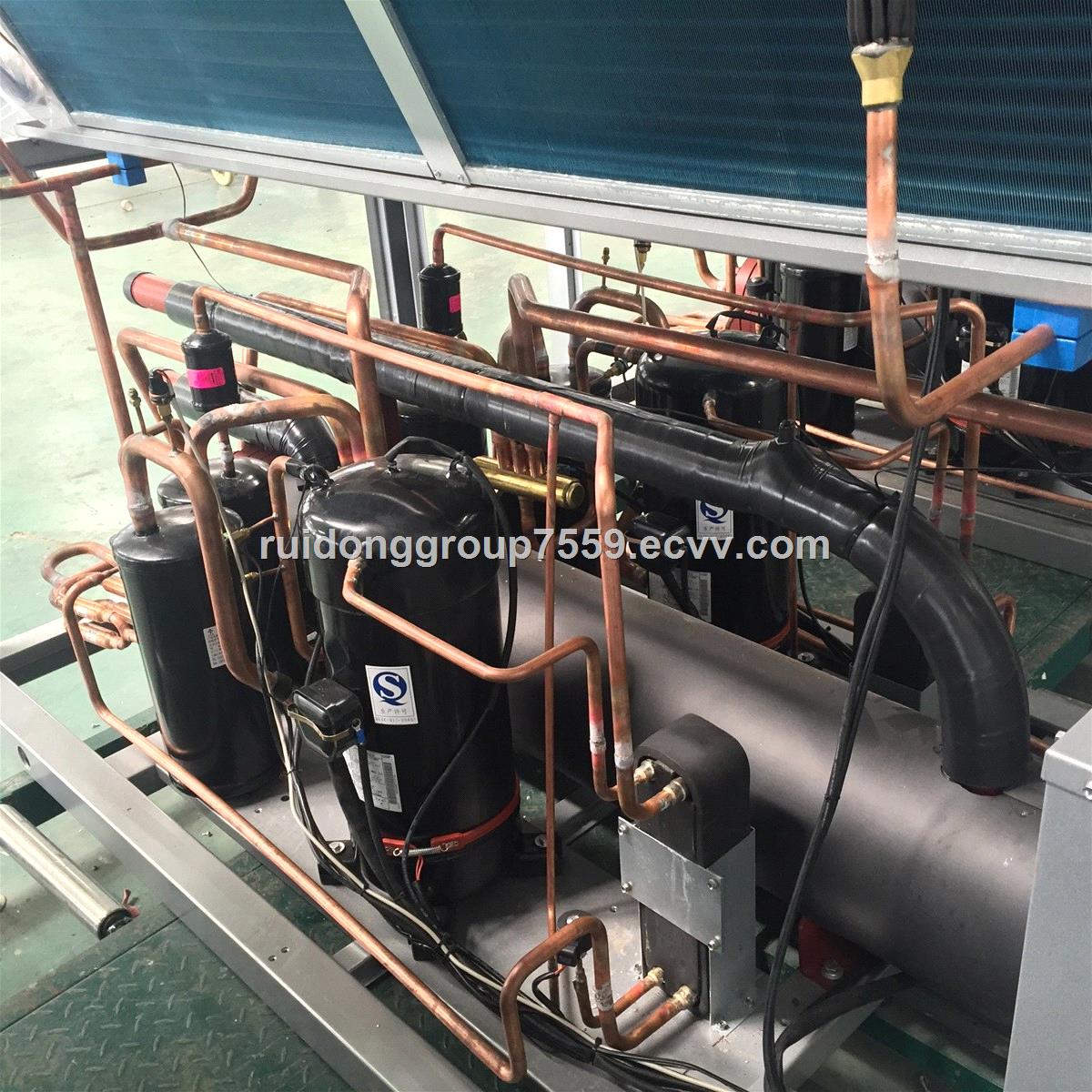 top discharge modular air cooled chiller with low consumption