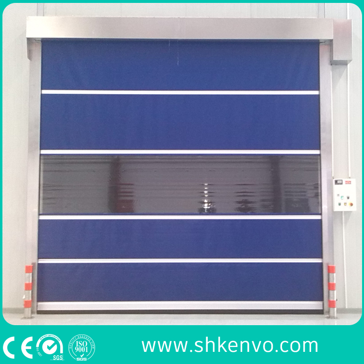 PVC Fabric High Speed Fast Rapid Action Roller Shutter Traffic Doors