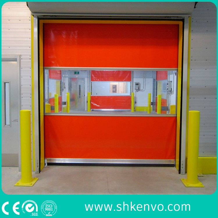 PVC Fabric High Speed Fast Rapid Action Clean Room Roller Shutter Door