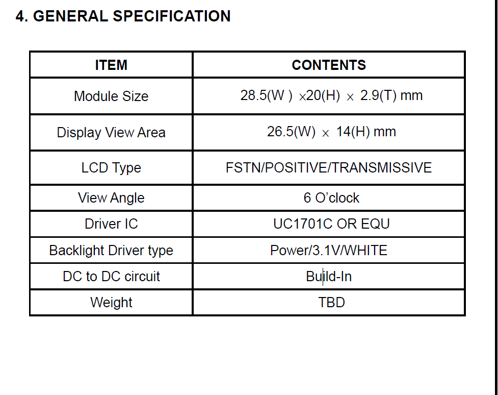 128x64 graphic display modulewhite back lightFSTNPOSITIVETRANSMISSIVE