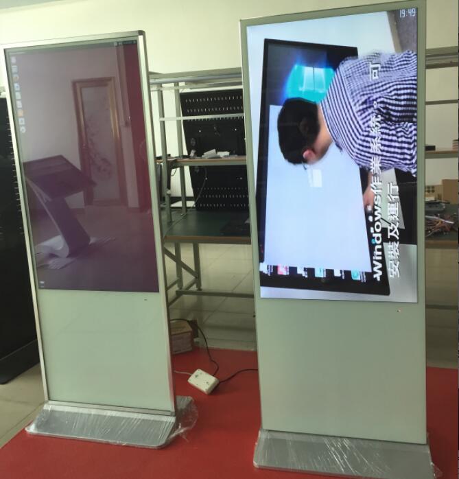 43 inch totem LCD digital advertising screen with android touch system for mall