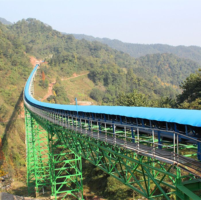 HighPerformance LongDistance Curved Rubber Belt Conveyors