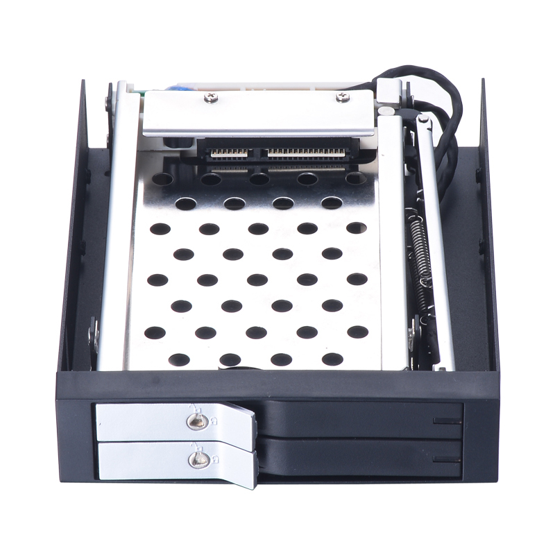 Unestech 25in double Bay SATA hard drive caddy hdd mobile rack