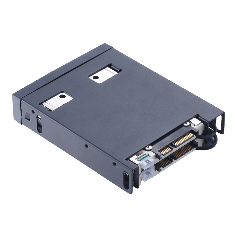 Unestech 25in double Bay SATA hard drive caddy hdd mobile rack