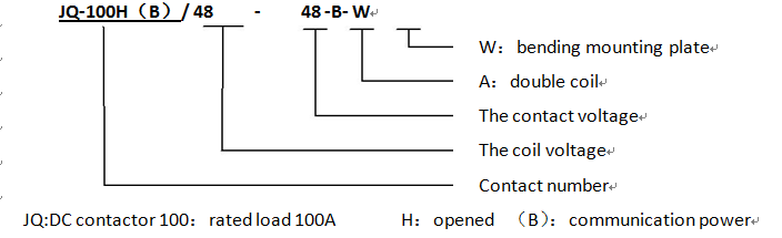 Hot Sale Electromagnetic 100HB 4848BW bridge normal open unicoil rate current 100a dc low voltage current