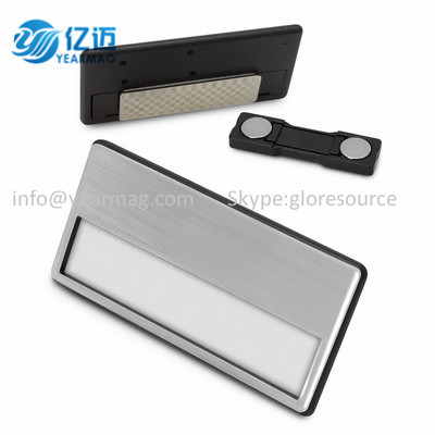 Magnetic Name Badge Holder Magnetic Metal Nameplate Holder