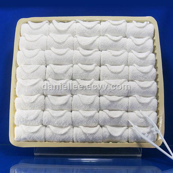 2018 New Genuine Hot Cold 100 Cotton Disposable Towel for Airline25x25cm 10g