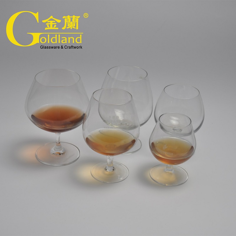 Personalised Etched Logo Brandy Snifter Glasses Set