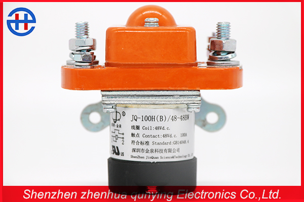 100a 12v 24v 48v 72v rate voltage single coil normally open dc contactor for electric tricycle