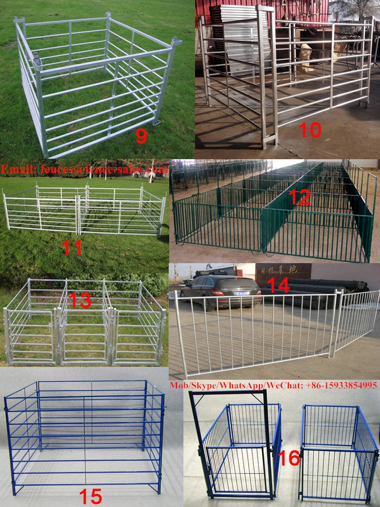 hot sales metal 6 railbar round livestock panels price