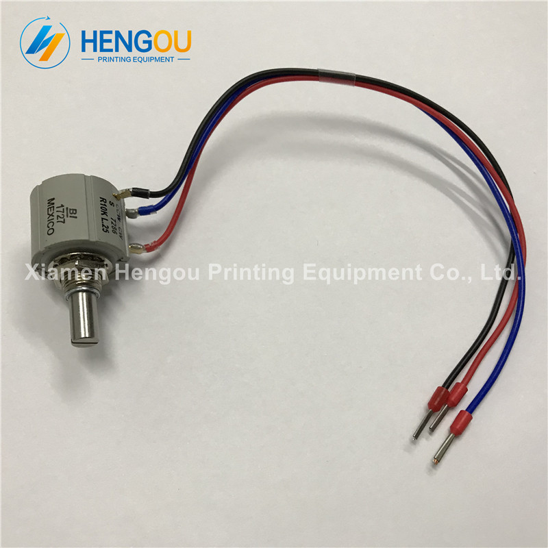 Heidelberg CD102 SM102 printing machine parts potentiometer 711865172 10k with wire