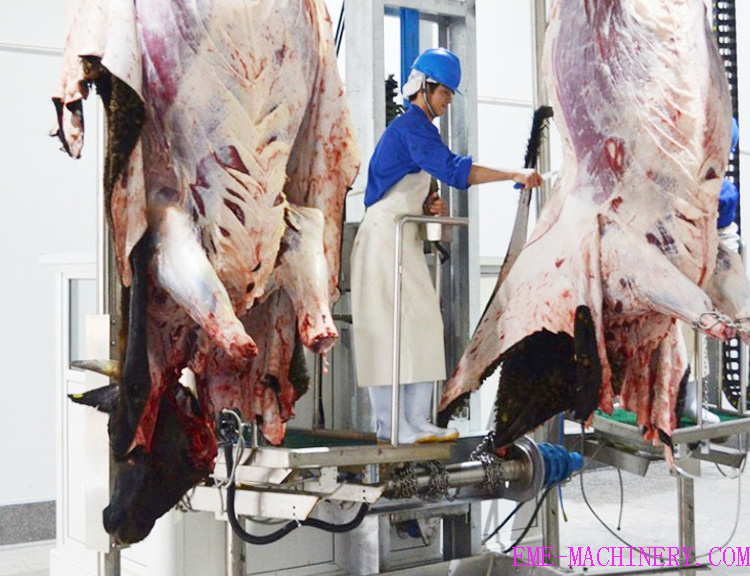 CATTLE HYDRAULIC TYPE SKIN REMOVED MACHINE slaughter house equipments