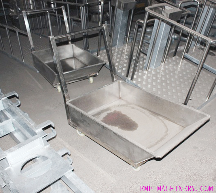 FlatType Cattle Skin Transportation Trolley slaughter house equipment